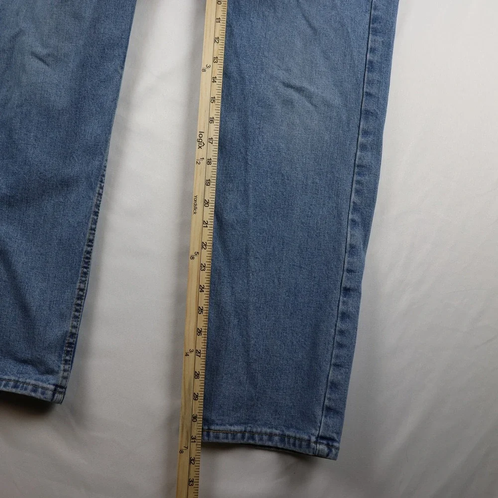Levis 505 Jeans Mens 36x32 Blue Denim Baggy‎ Fit Straight Leg Medium Wash Pants
